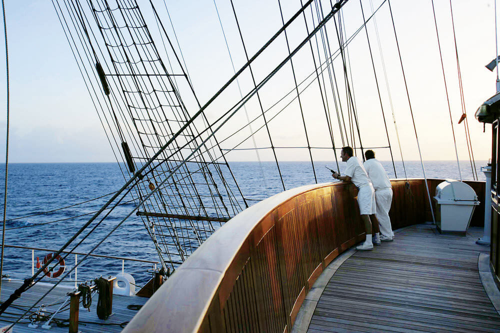 SeaCloud_Kreuzfahrten_SeaCloud2_Crew_Ausblick