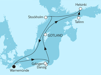 Ostsee mit Helsinki & Tallinn
