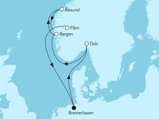 Norwegen mit Oslo
