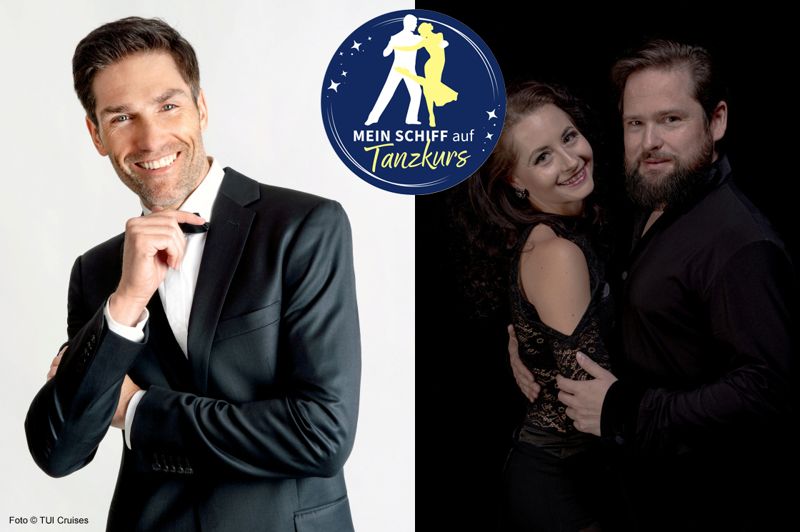 Themenreise "Mein Schiff auf Tanzkurs" Christian Polanc und Michelle und Werner Strasser