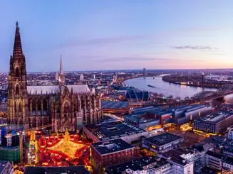 Rhein zur Weihnachtszeit